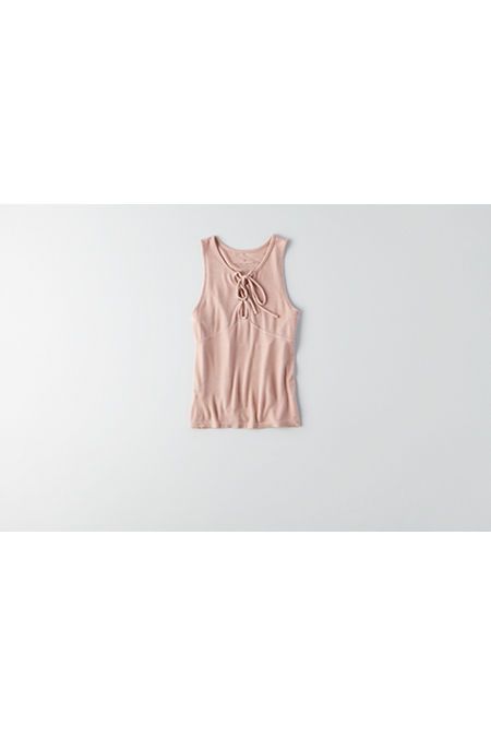 AE Soft & Sexy Ribbed Lace-Up Tank | American Eagle Outfitters (US & CA)