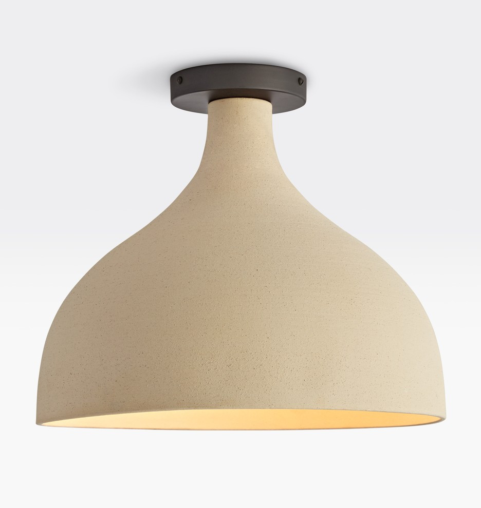 FOLK Abigail Large Soft Cone Semi-Flush | Rejuvenation