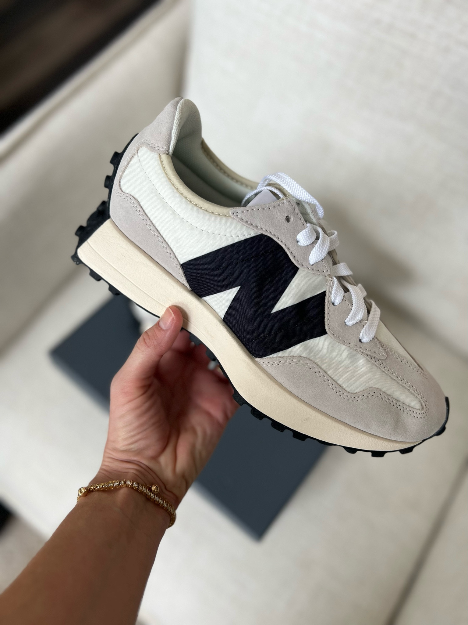 New Balance 327 'Sea Salt' curated on LTK