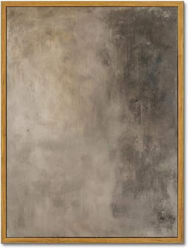 KBKBART Framed Neutral Wall Art, Earthy Abstract Canvas Oil Painting, Minimalist Textural Artwork Wall Decor, Neutral Gallery Art Prints for Bedroom Living Room, Gallery, Gifts for Friends or Family (12"x16") | Amazon (US)