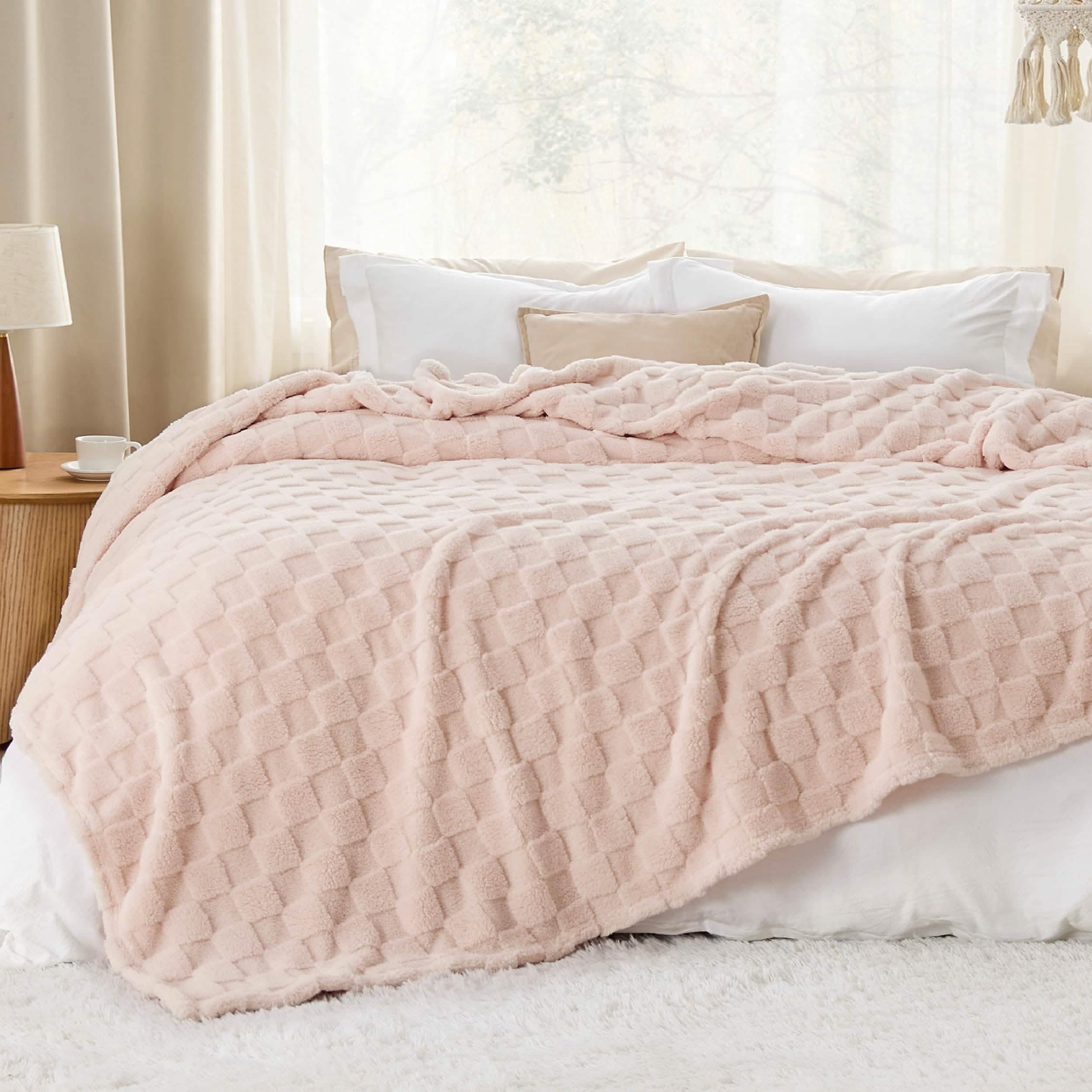 Jacquard Shaggy Sherpa Blanket | Bedsure