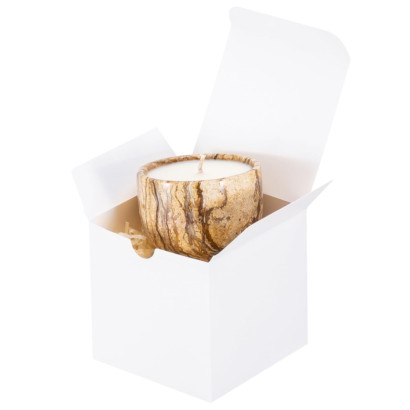 UnicoPak 10 Pack 4x4x4 Gift Boxes Bulk White Small Gift Boxes for Ornaments, Candles, Mugs, Craft... | Amazon (US)