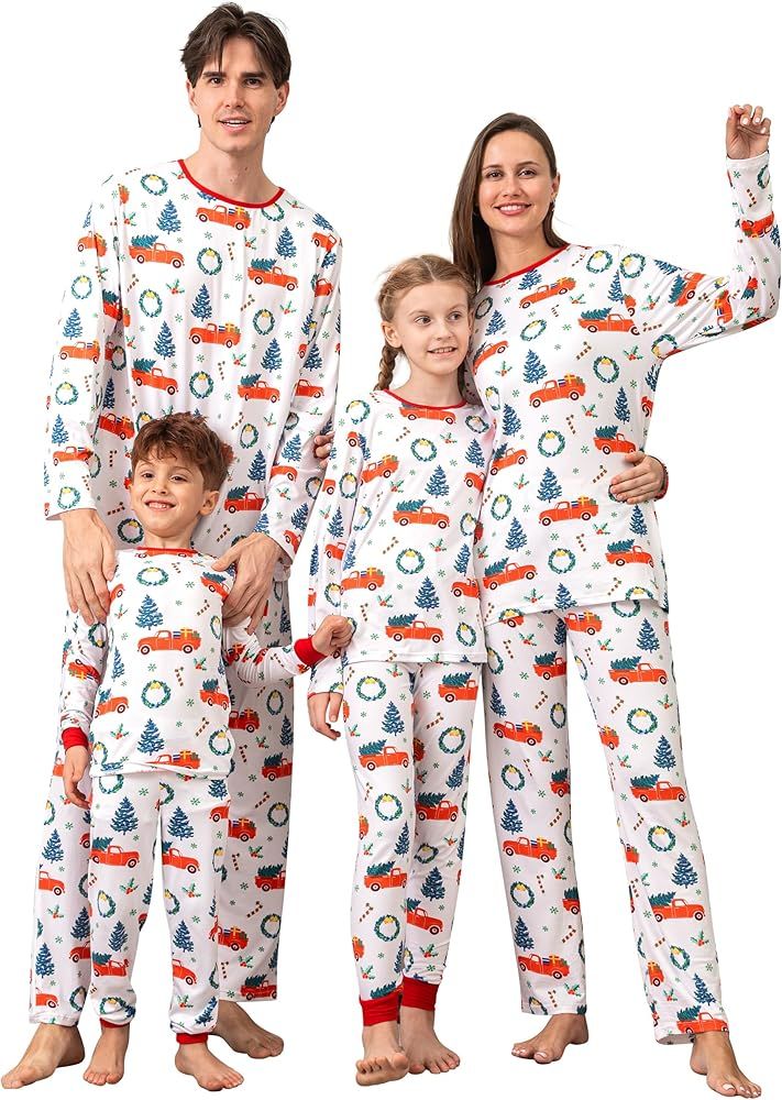 Family Pajamas Christmas Matching Sets Xmas Family Pjs Set Couple Holiday Jammies Women/Men Festi... | Amazon (US)