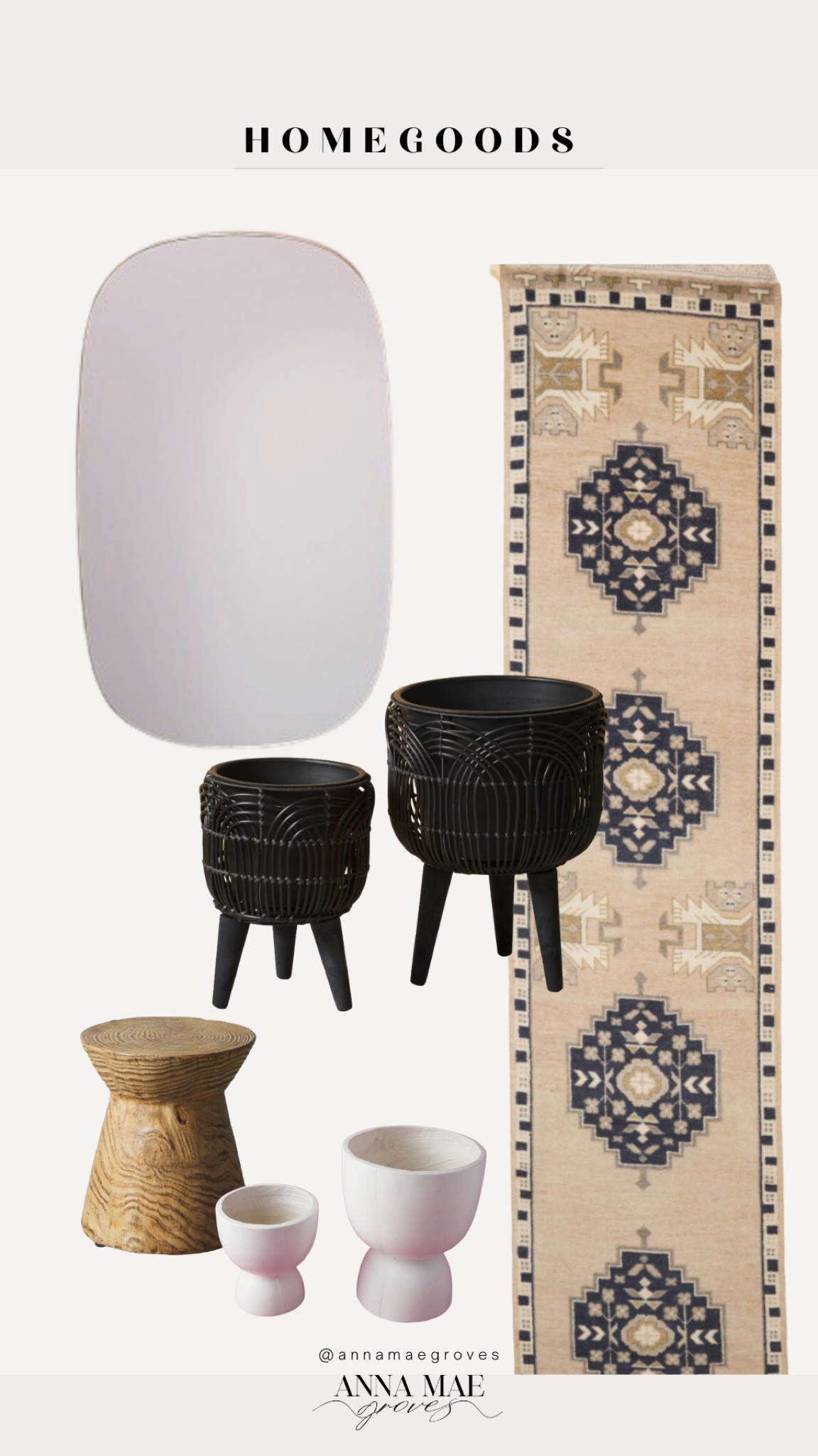 HomeGoods finds! Spring update for entry way- loving the squoval mirror, runner and planters.  @homegoods #homegoods #ad 

#LTKSeasonal