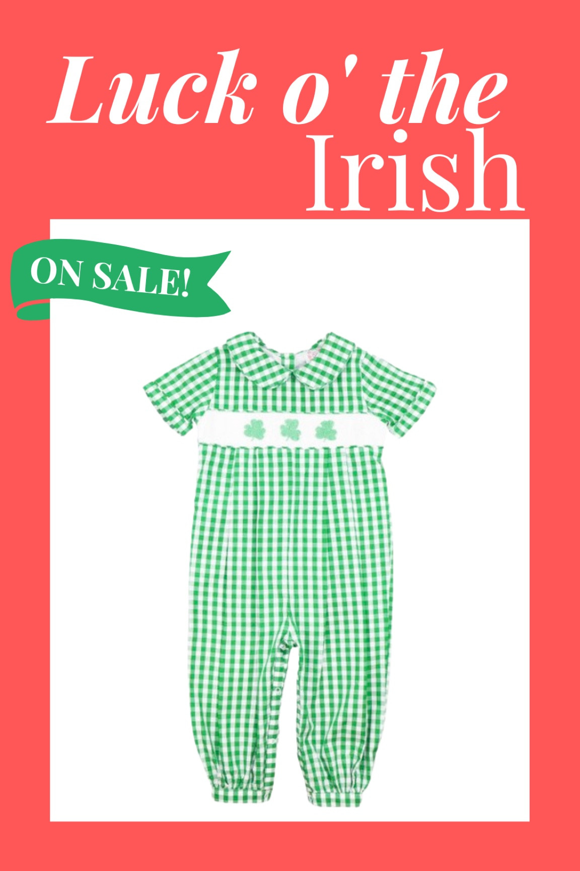 St. Patrick’s Day outfits now on sale at Cecil and Lou! Perfect shamrock dresses, shirts, and sets to keep your little leprechaun from getting pinched!

#LTKSpringSale #LTKkids #LTKbaby