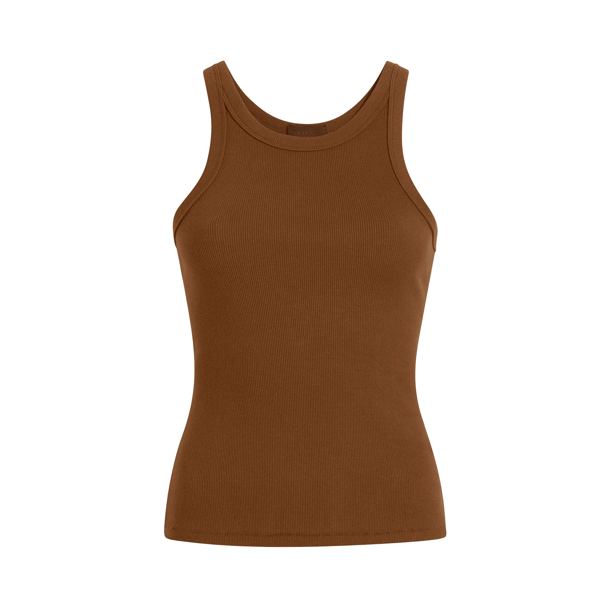 Women's Essential Rib Tank Top | Chocolate - nuuds | nuuds