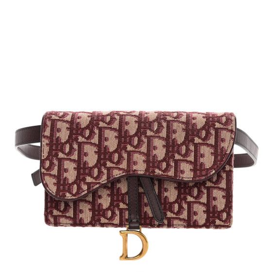 Oblique Saddle Belt Bag Bordeaux | FASHIONPHILE (US)