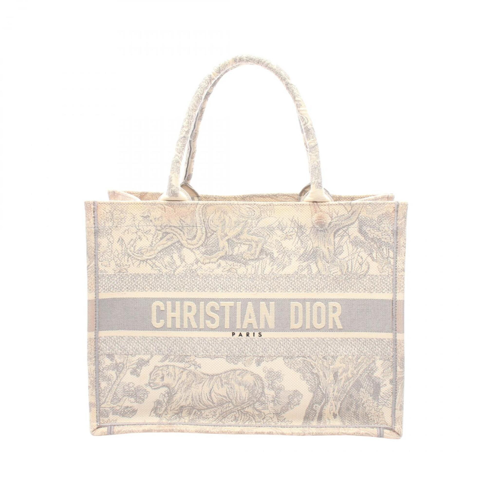 Christian Dior Book Tote Medium Toile De Jouy Canvas Tote Bag Handbag For Wom... | Poshmark