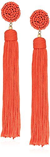 Panacea Orange Nylon Tassel Drop Earrings, 5 | Amazon (US)