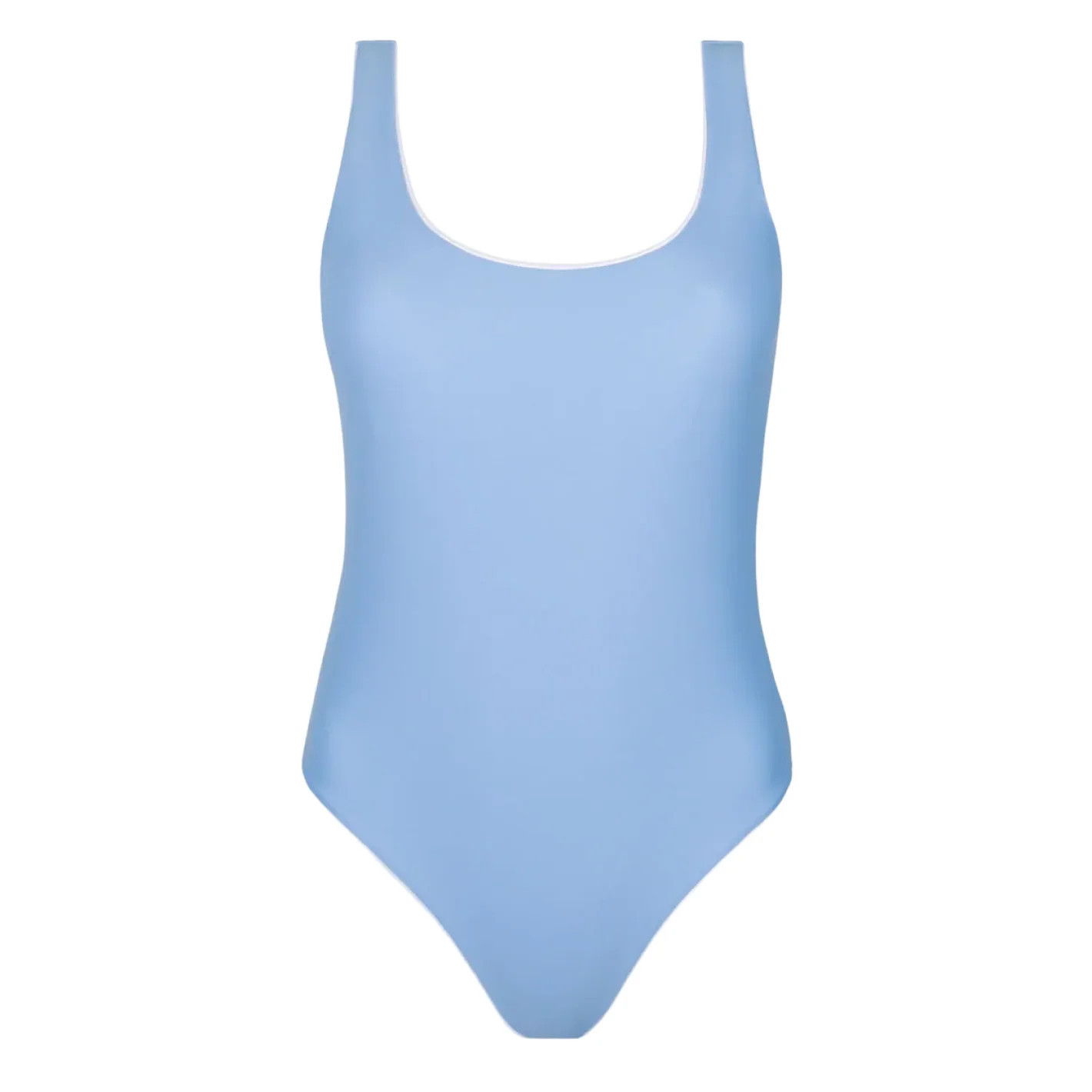 women's chalet blue scoop neck one piece | Minnow