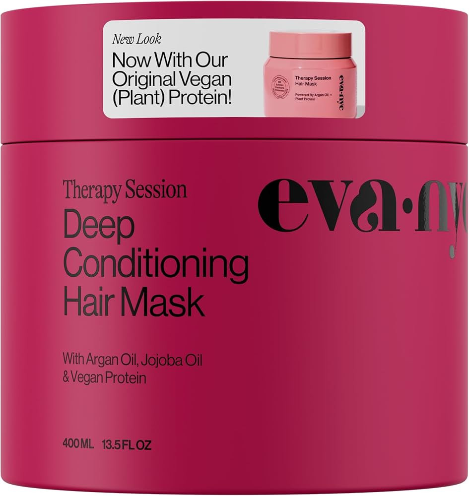 Eva NYC Therapy Session Deep Conditioning Hair Mask with Vegan Protein, Jojoba Oil + Argan Oil - ... | Amazon (US)