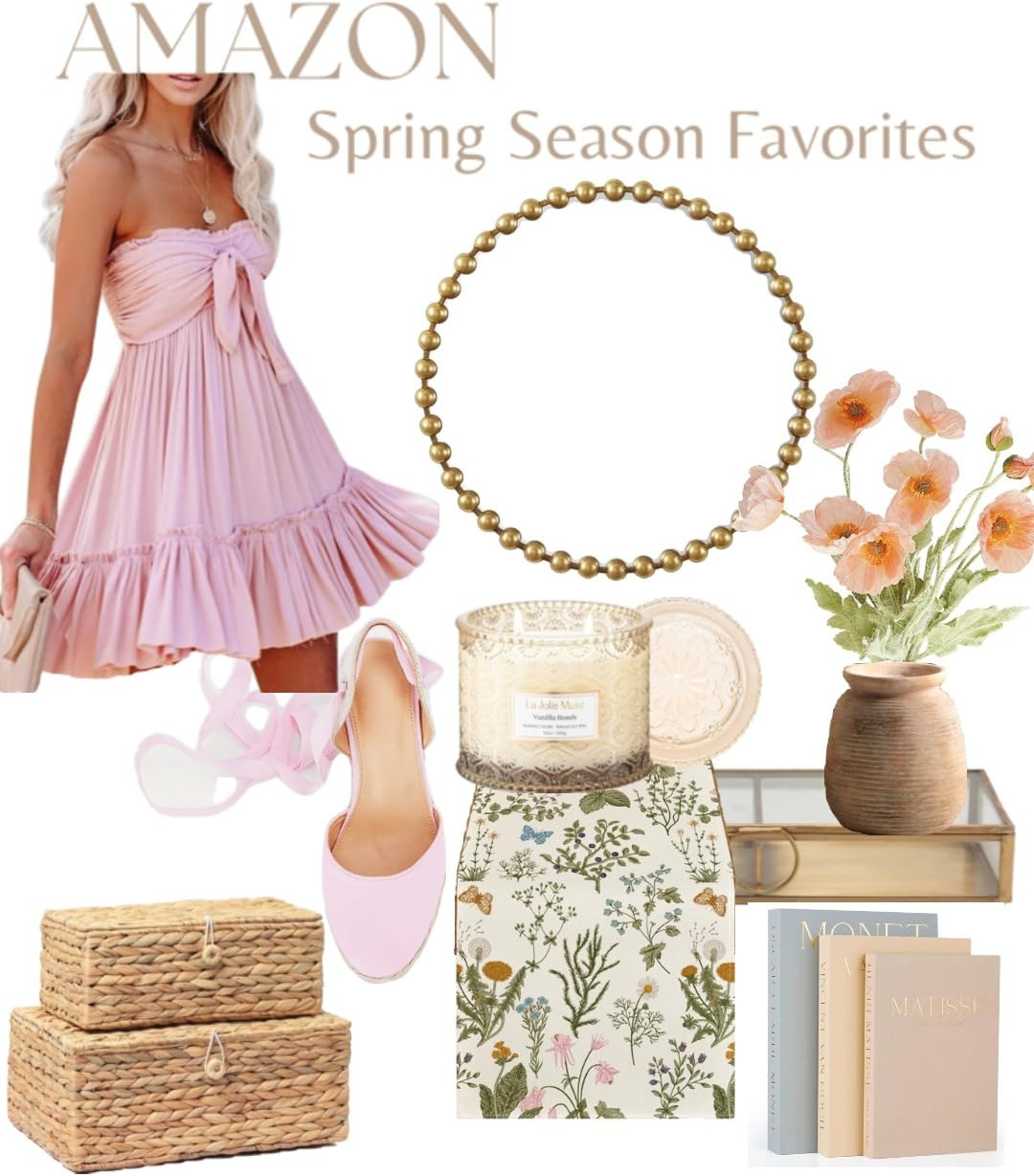 Rustic Farmhouse Flower Large Ceramic Vase, Vintage Pampas Grass Vase, Antique White Decorative Ceramic Flower Vase for Home Decor, Table, Living Room, Entryway, Wedding - Distressed Design, 6.9 Inch | Amazon (US)