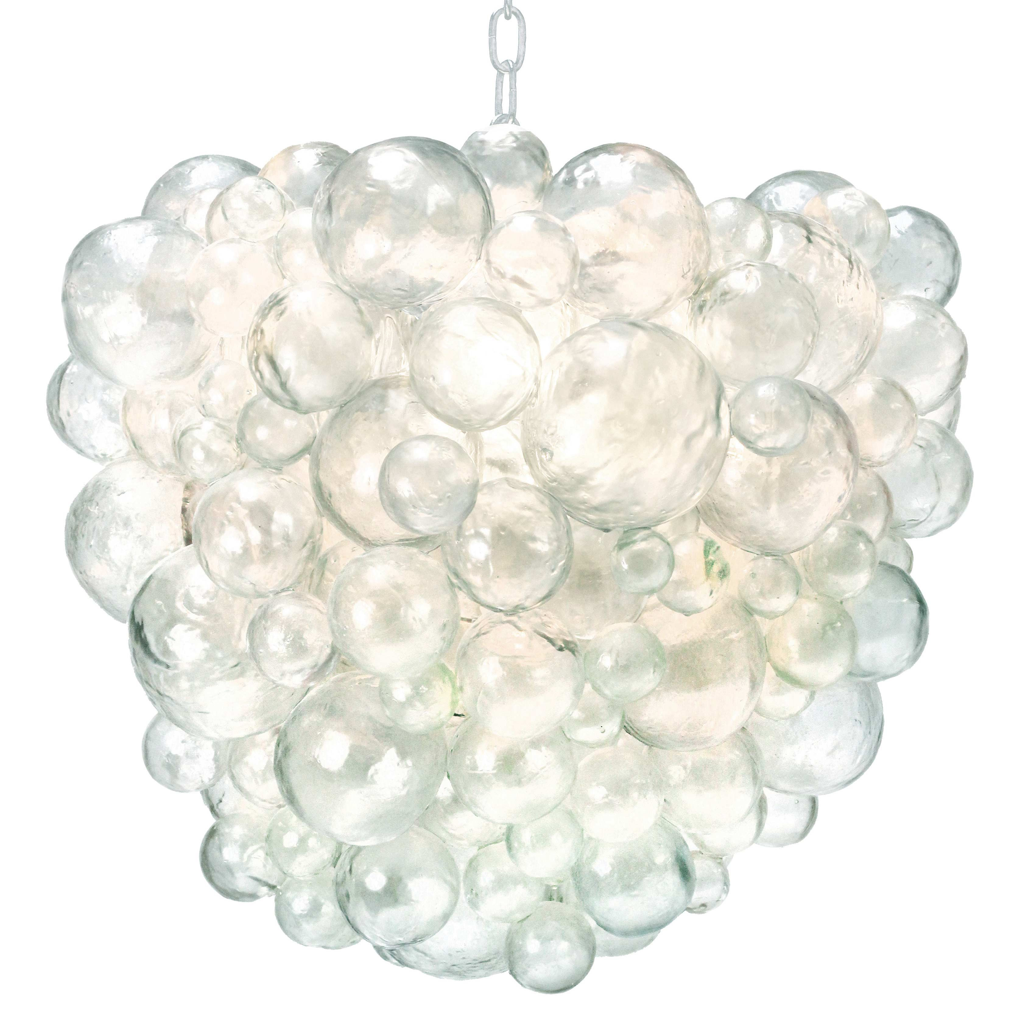 Nimbus Modern Classic Clear Resin Bubble Chandelier | Kathy Kuo Home