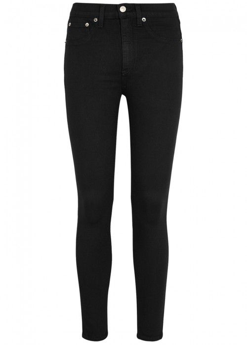 Rag & Bone Black Skinny Jeans - Size W26 | Harvey Nichols (Global)