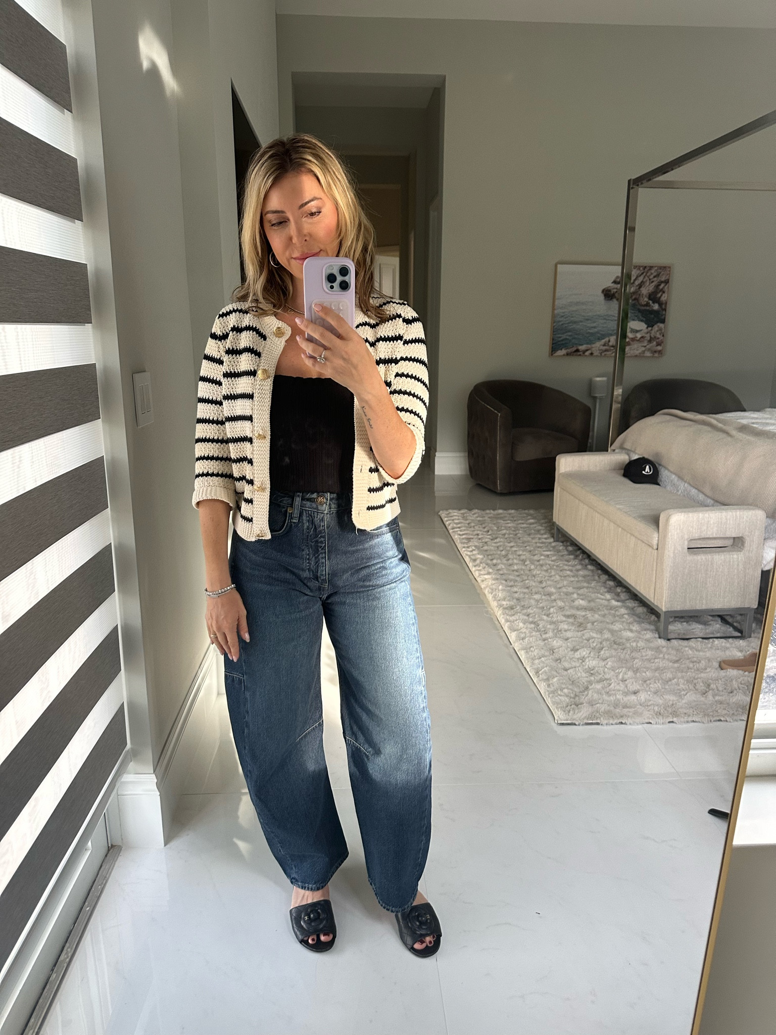 Such a casual chic look. Jeans are size 25 . They run big so size down. Top is Zara can’t link it here. So I’ll link alternates/) 

#LTKOver40 #LTKStyleTip #LTKFindsUnder100
