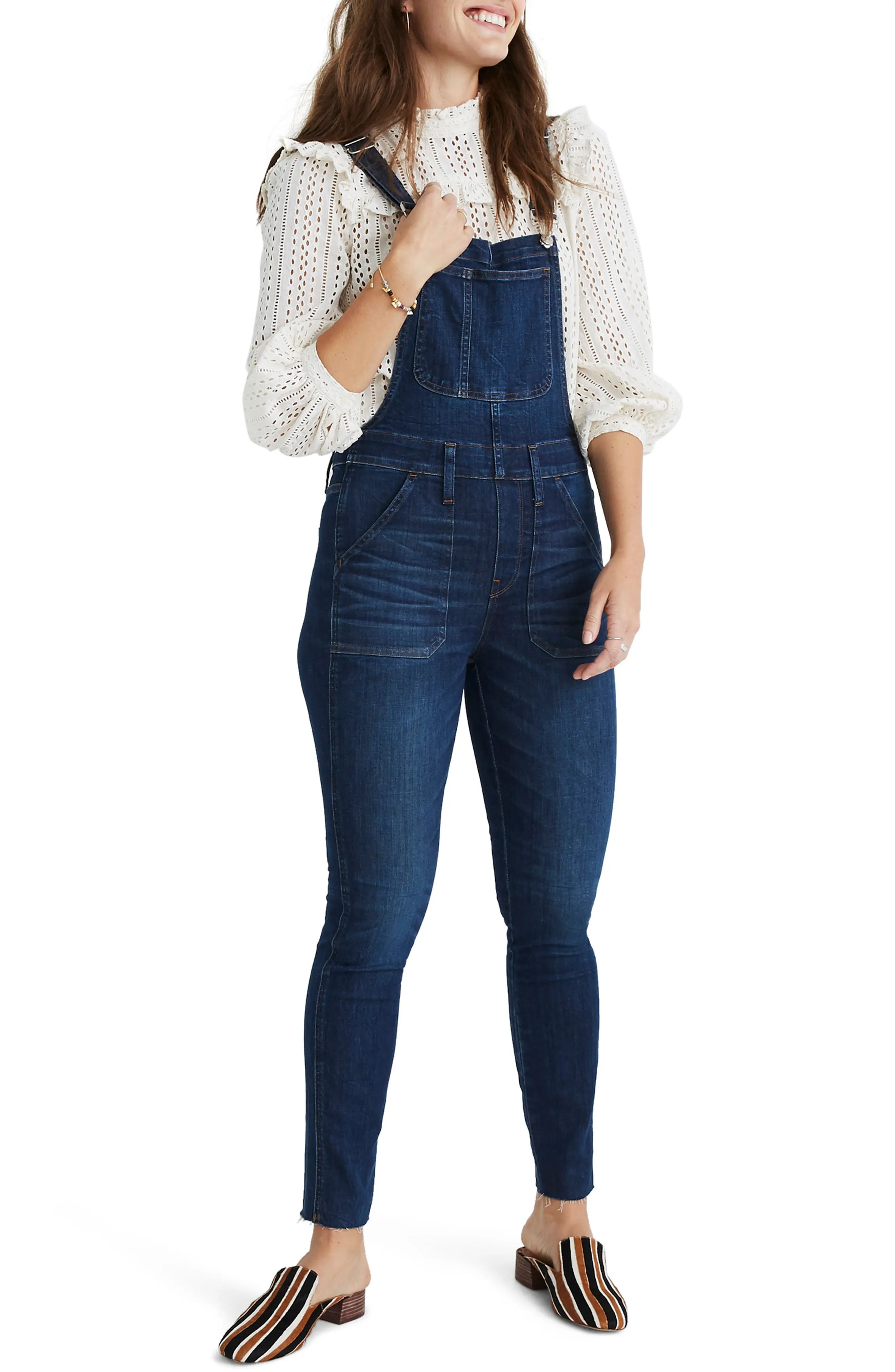 Women's Madewell Eco Edition Skinny Overalls | Nordstrom