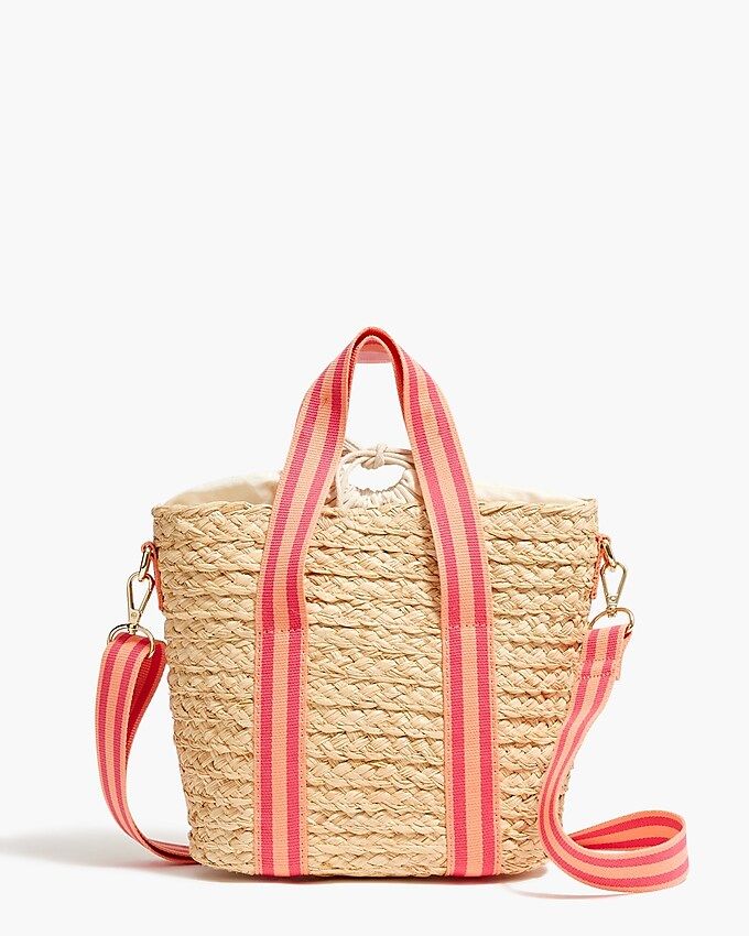 Raffia straw mini tote bag | J.Crew Factory