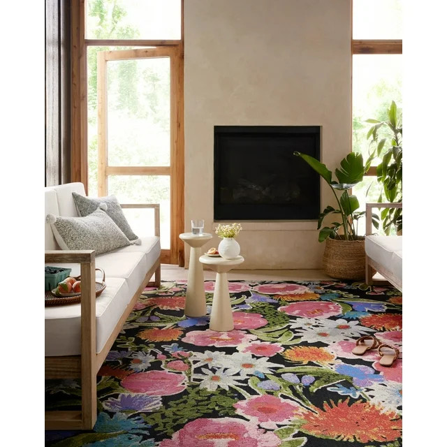 Loloi Botanical Black / Multi 3'-11" x 5'-11" Area Rug | Walmart (US)