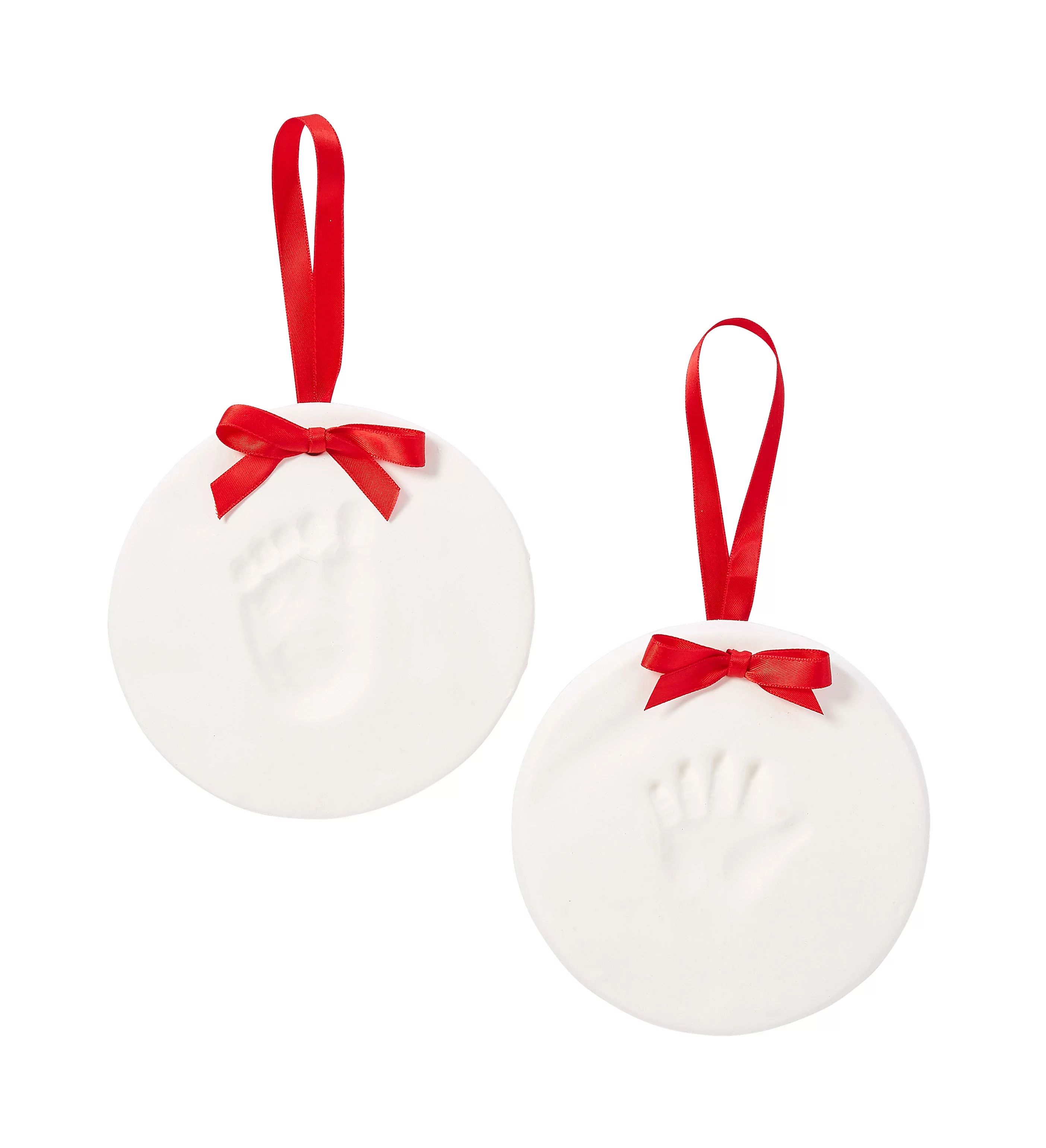 Pearhead Babyprints 2-Pack Baby Handprint and Footprint Ornament Kit, DIY Christmas Holiday Keeps... | Walmart (US)