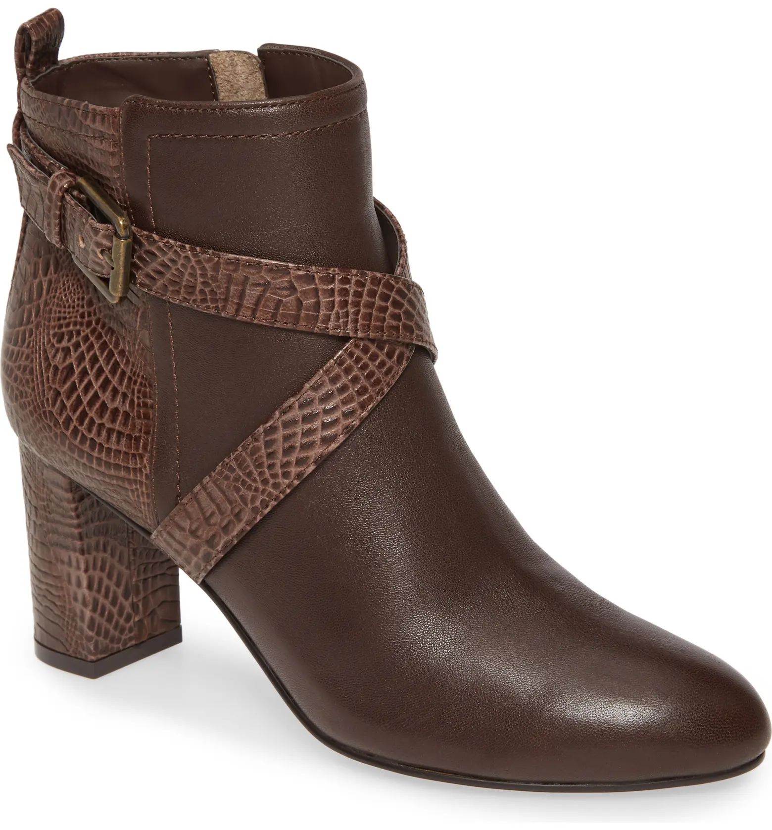 Inspire Snake Embossed Bootie - Multiple Widths Available | Nordstrom Rack