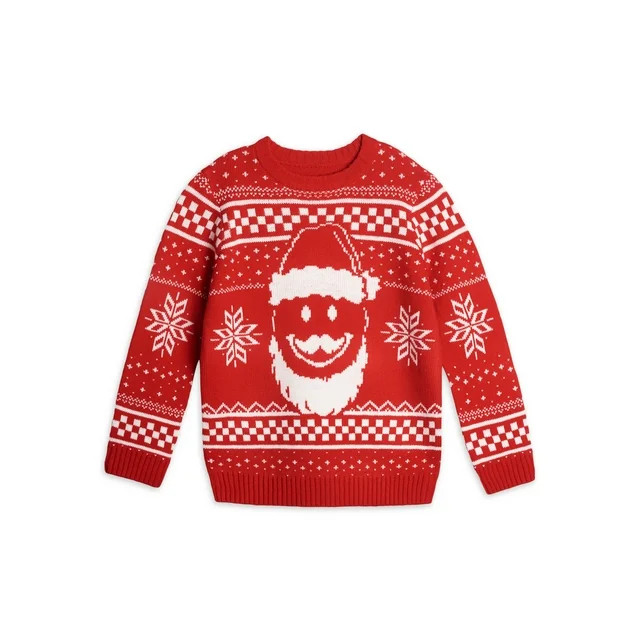 Holiday Time Big Boys Christmas Sweater, Sizes 4-18 - Walmart.com | Walmart (US)