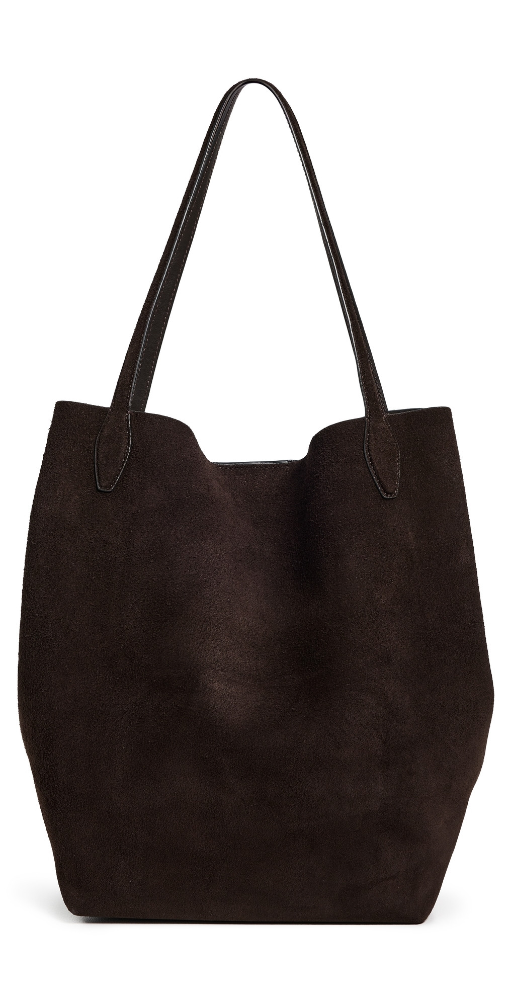 Madewell The Oversized Shopper Tote in Soft Grain Suede Dark Carob One Size | Shopbop