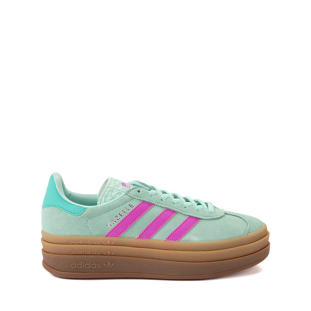 adidas Gazelle Bold Athletic Shoe - Big Kid - Clear Mint / Flash Pink | Journeys