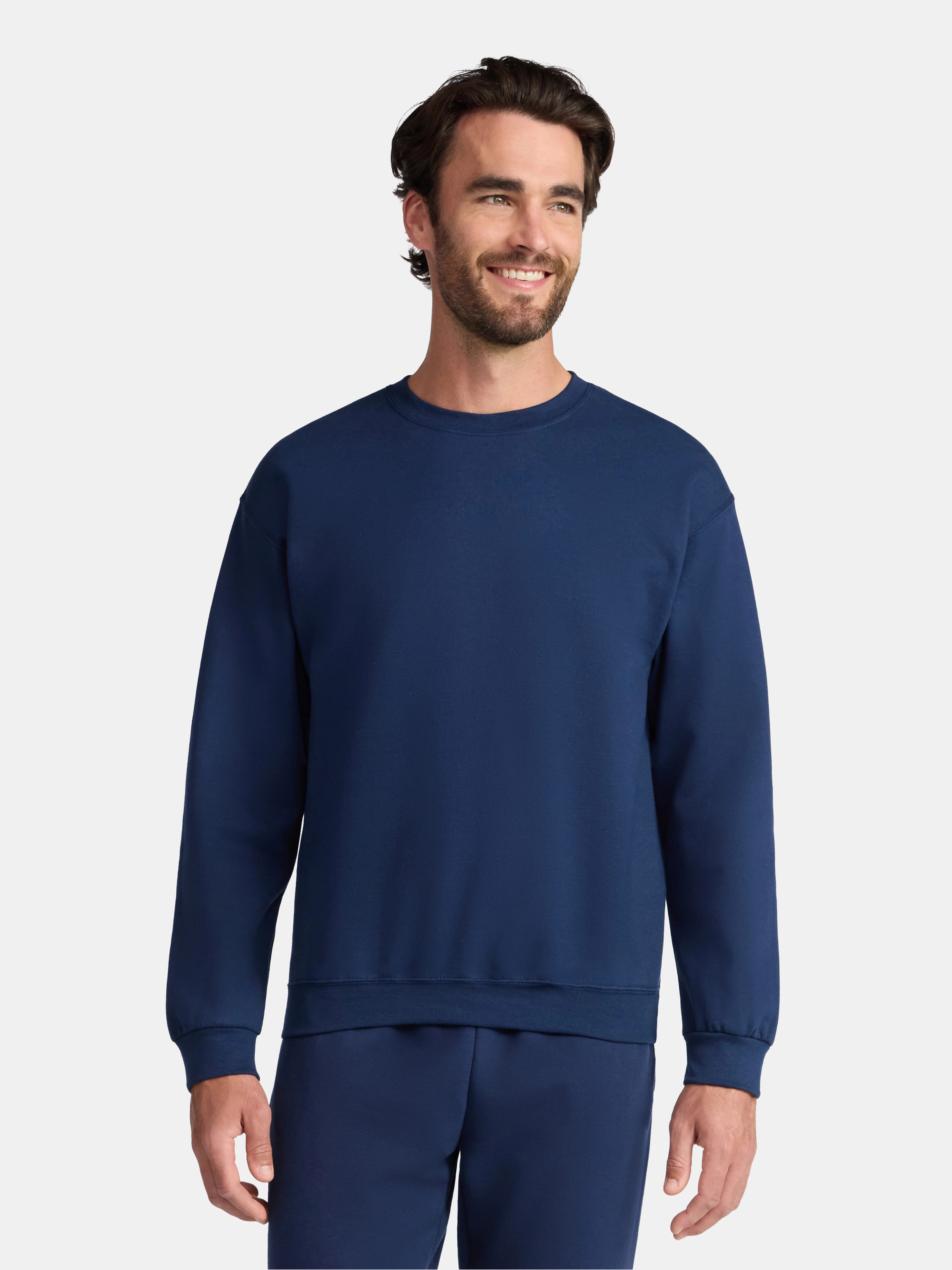 Athletic Works Men's and Big & Tall Men's Fleece Crewneck Sweatshirt, Sizes XS-5XLT | Walmart (US)