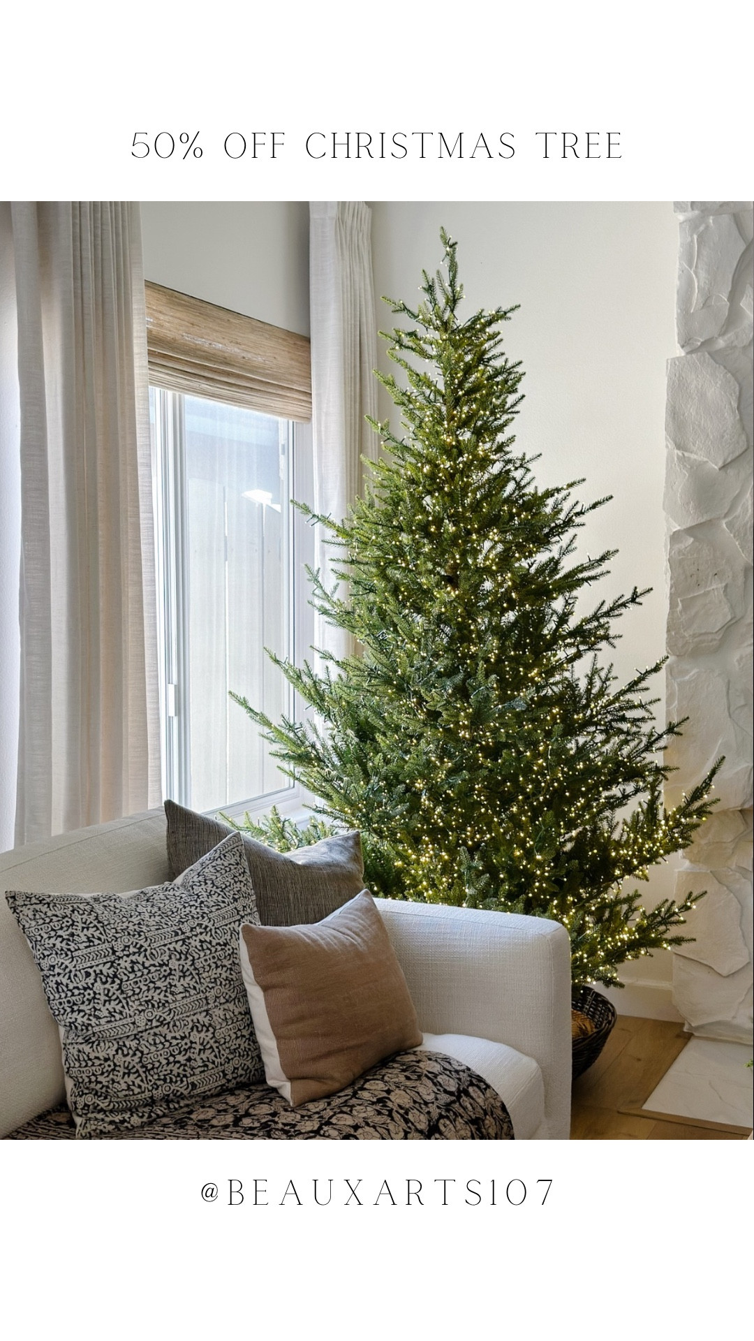 Save 50% off on my gorgeous Christmas tree! I’ve had it for 5 seasons and still love taking it out year after year! It’s beautiful naked as is so you know it’ll be even more beautiful when adorned. 

#LTKSaleAlert #LTKHome #LTKHoliday