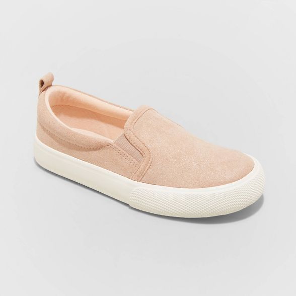 Girls' Dana Twin Gore Slip-On Sneakers - Cat & Jack™ Pink | Target