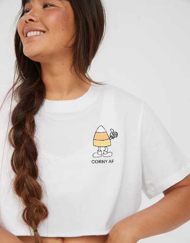 OFFLINE By Aerie Rock N Roll Cropped T-Shirt | Aerie