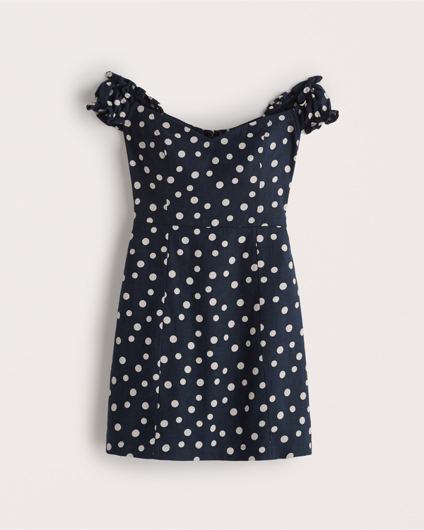 Off-The-Shoulder Corset Mini Dress | Abercrombie & Fitch (US)