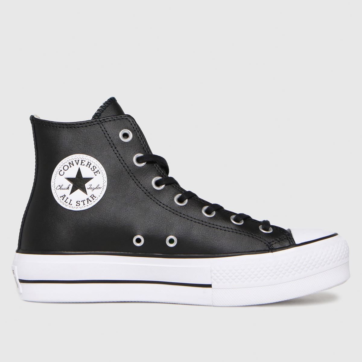 Womens Black Converse Lift Hi Leather Trainers | schuh | Schuh