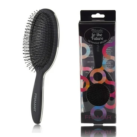 Framar Detangling Hair Brush – No More Tangles Hairbrush – Elegant Detangler brush Hair brushes for women men and children (Black) Black | Walmart (US)