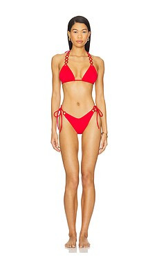 Saudade Cherry Bikini Set in Red from Revolve.com | Revolve Clothing (Global)