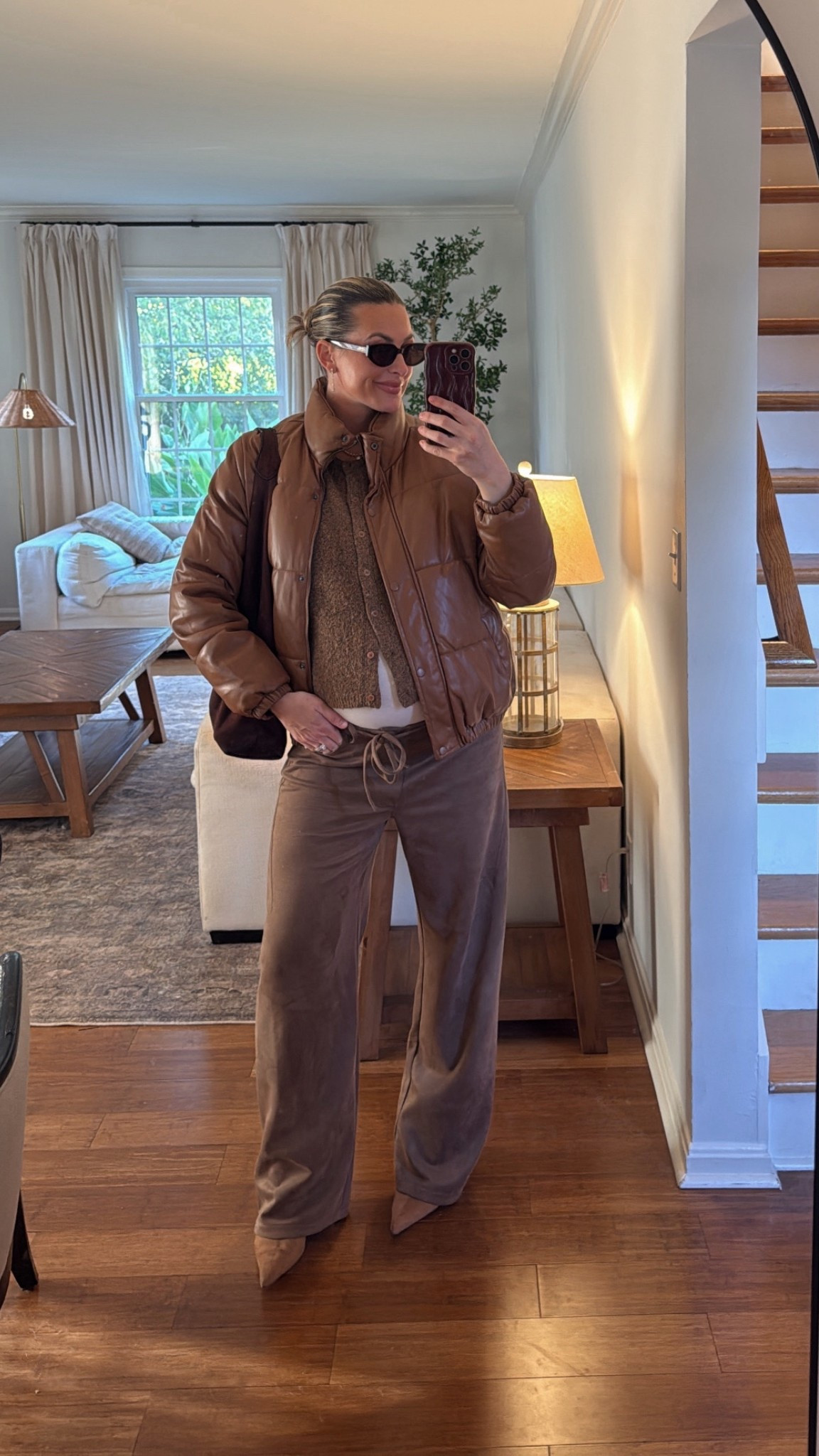 Can y’all tell I love brown? Wearing size medium in everything. 

#LTKStyleTip #LTKHoliday #LTKWorkwear