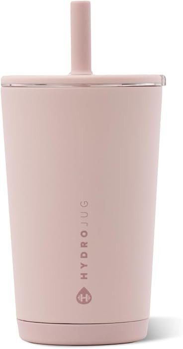 HydroJug Everyday Tumbler 14 oz, Ceramic-Lined Straw Cup, Dusty Rose | Amazon (US)