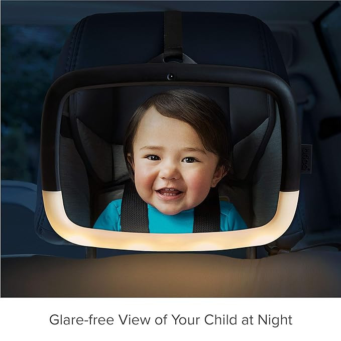 Munchkin® Brica® Night Light™ Pivot Baby in-Sight® Adjustable Car Mirror, Crash Tested and S... | Amazon (US)