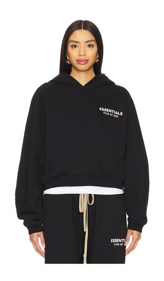 Cropped Hoodie in Black | Revolve Clothing (Global)