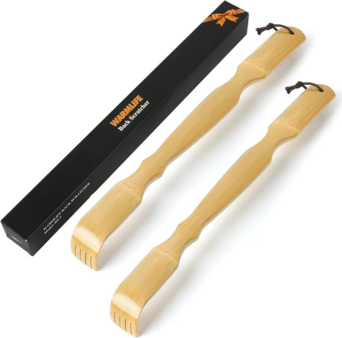 Amazon.com: WARMLIFE Back Scratcher, 2 Pack Bamboo Back Scratcher for Men and Women, 17 Inch Long... | Amazon (US)