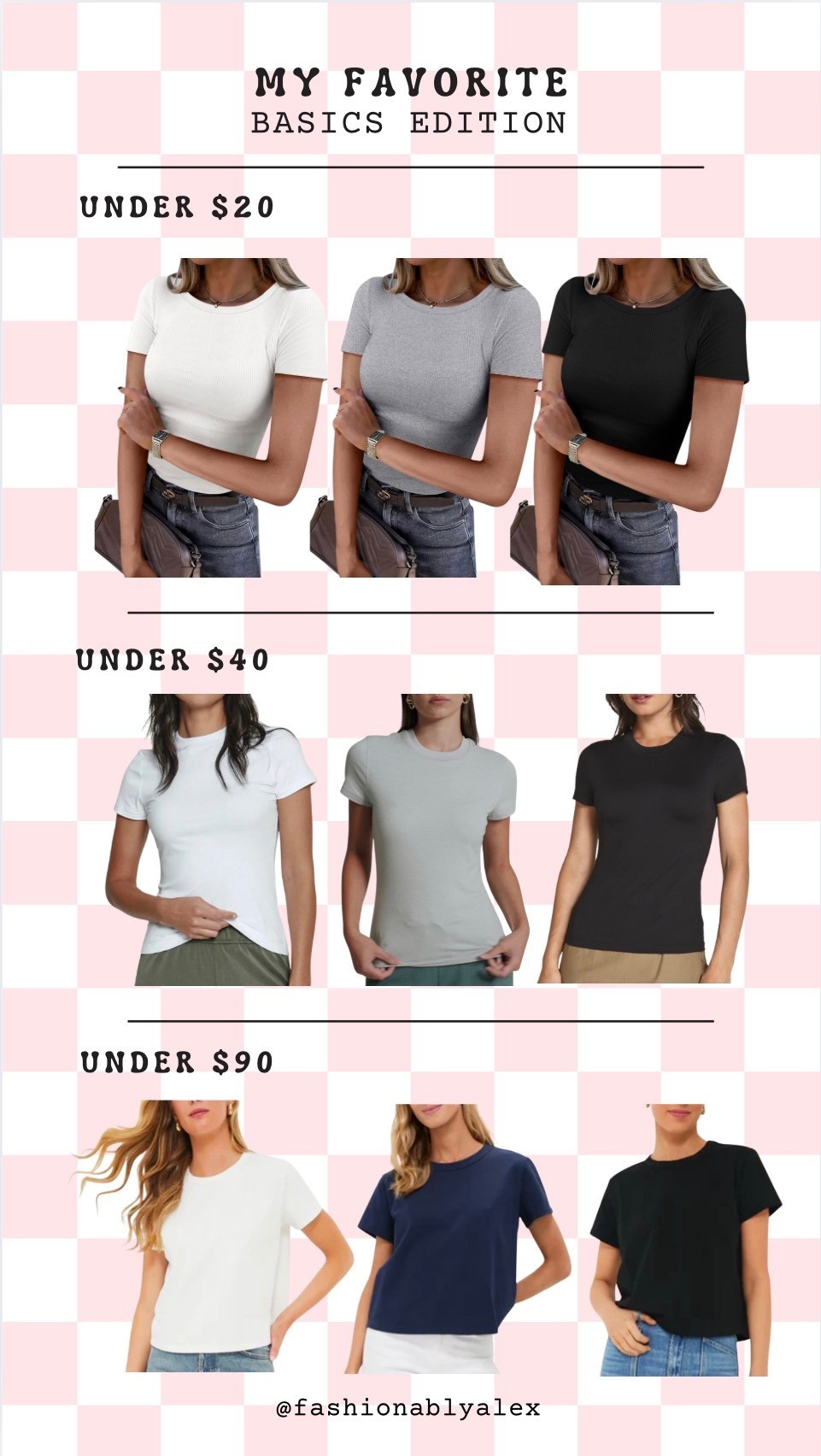 Basics are the most important part of any wardrobe! Sharing my favorites with different price points! 

#LTKFindsUnder50 #LTKFindsUnder100 #LTKootd