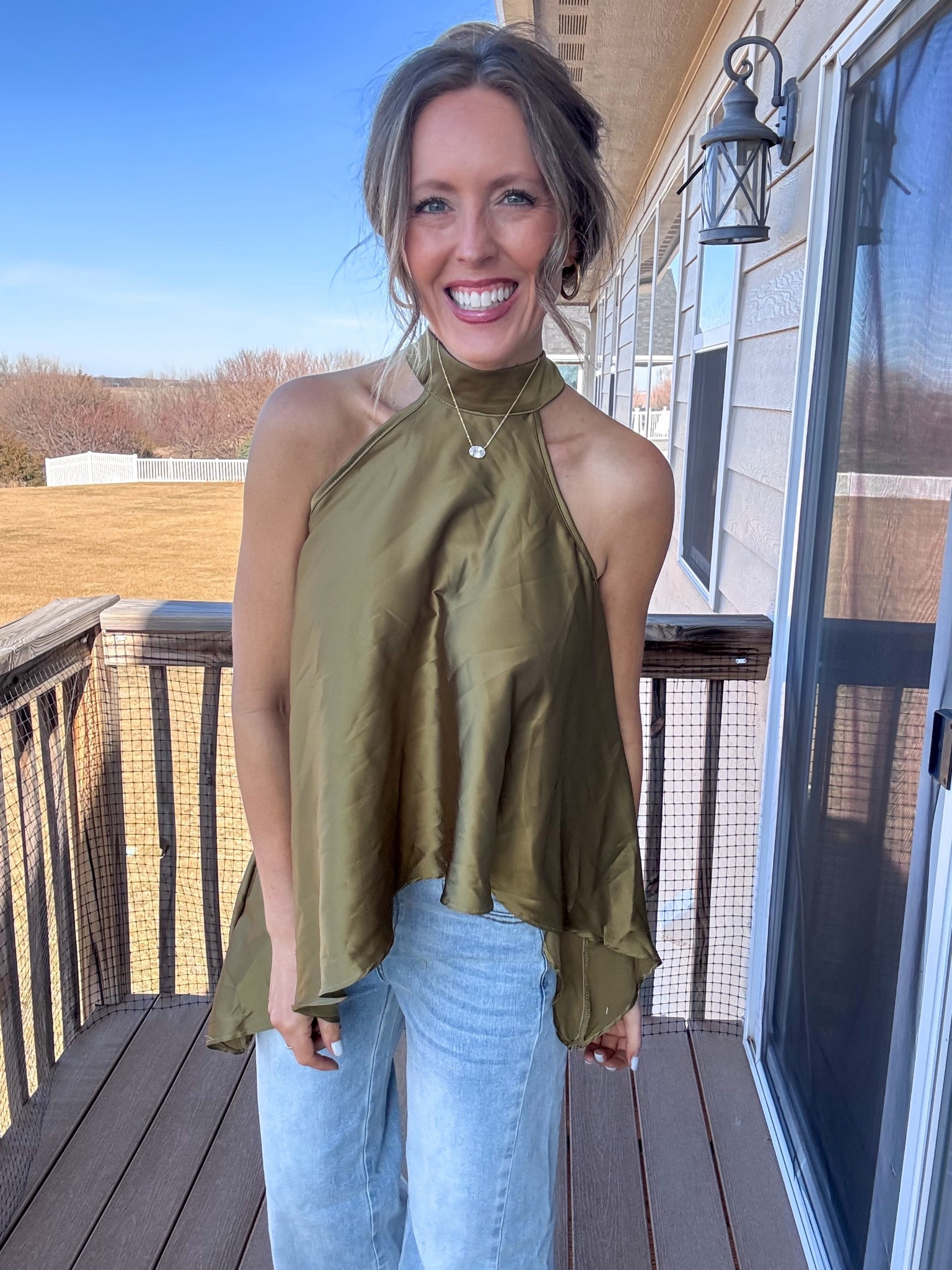 One of my most asked questions is: What toothpaste do you use? 💚🪥  Adding it here along with the items in this cute spring look! Wearing an xsmall in the top and a 4 in the denim.

As an Amazon Influencer I earn commission on qualifying purchases.

Toothpaste, whitening toothpaste, sparkling smile, green halter top, satin top, spring fashion, light wash denim, wide leg denim 

#LTKgrwm #LTKBeauty #LTKootd