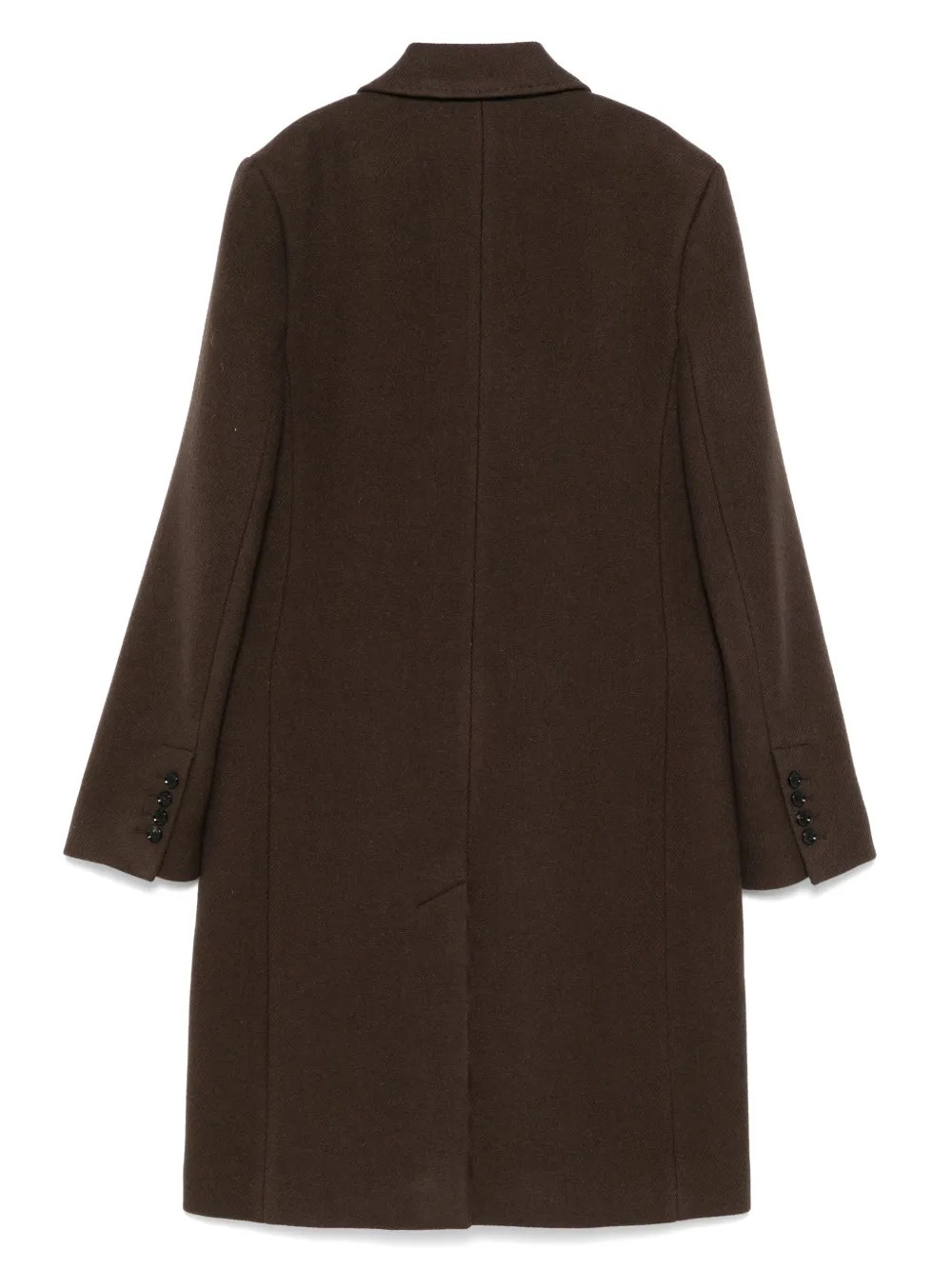 AMI Paris double-breasted Coat | Brown | FARFETCH | Farfetch Global
