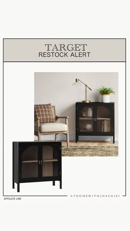 Target restock alert, black cabinet, display cabinet, living room, accent cabinet 

#LTKHome #LTKStyleTip