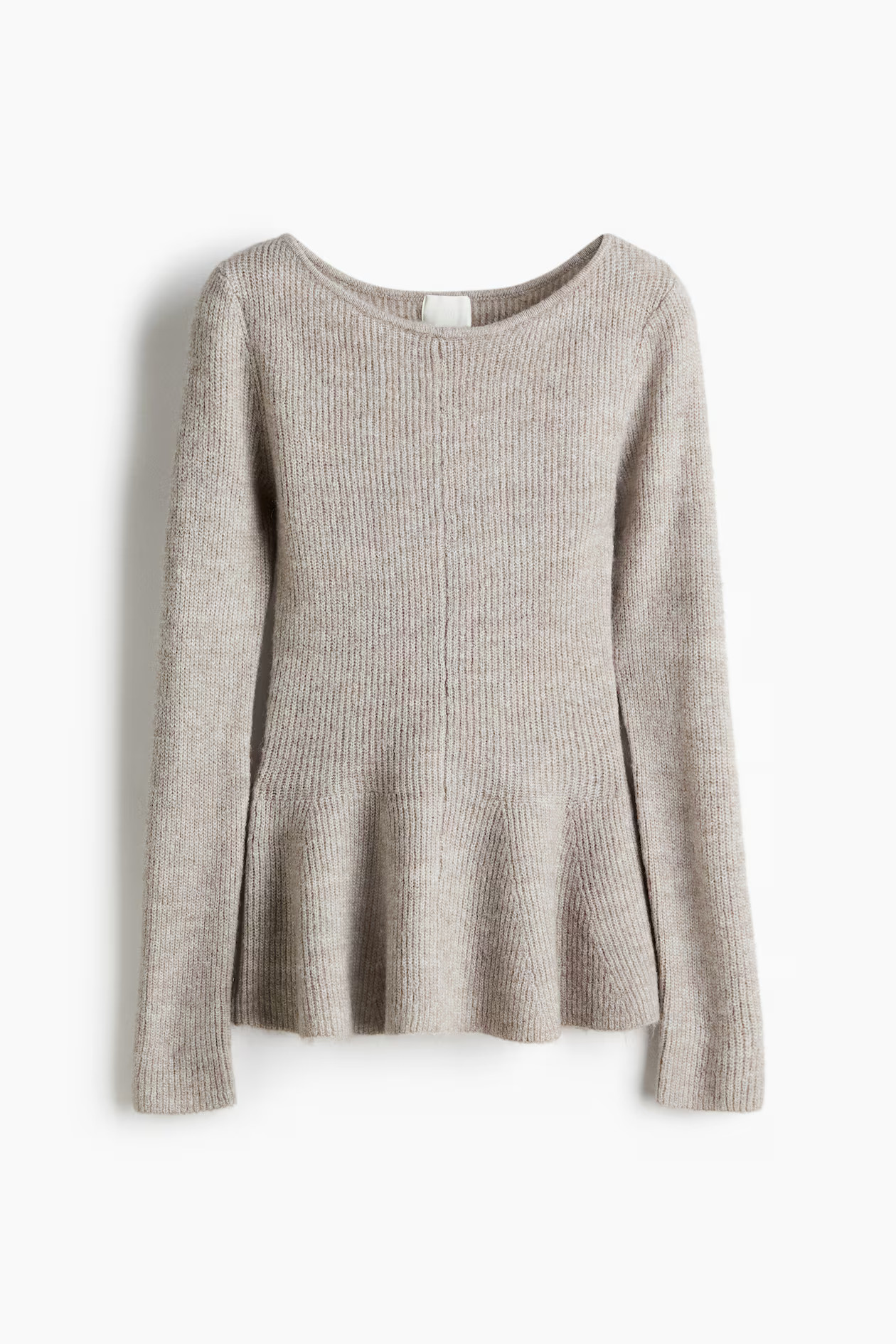 Rib-Knit Peplum Top | H&M (US + CA)