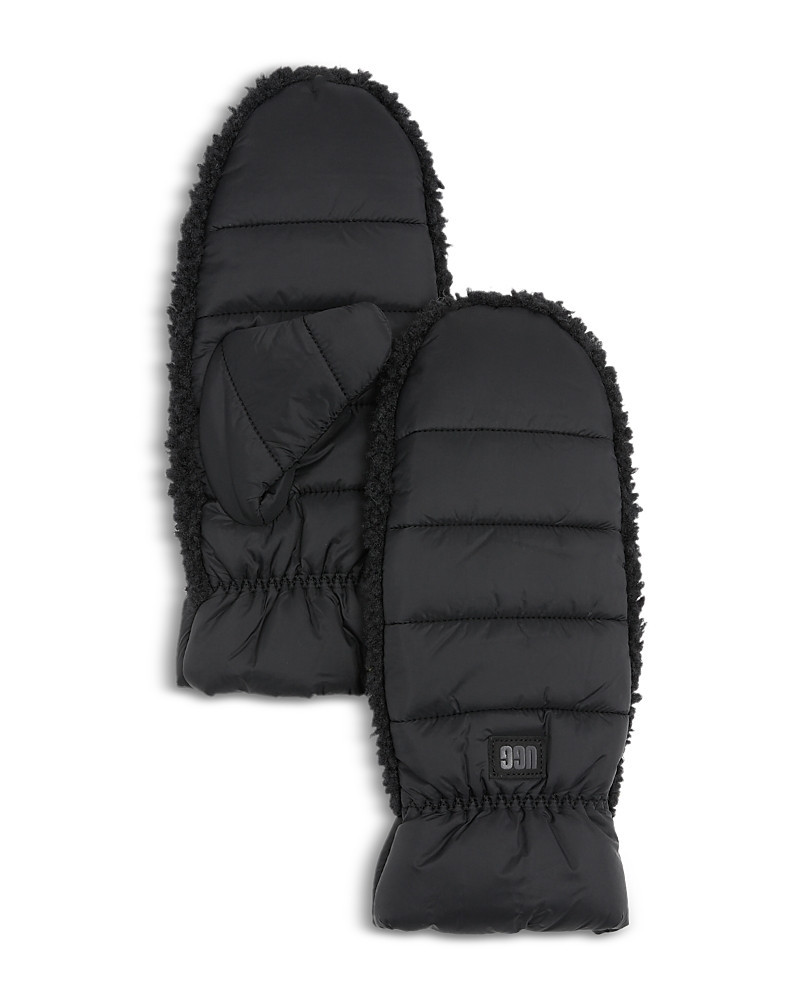 Ugg Fluff Faux Fur Trim Mittens | Bloomingdale's (US)