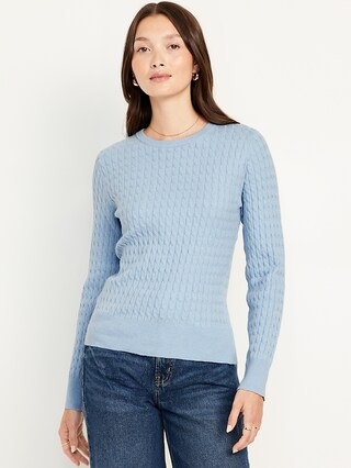 SoSoft Crew-Neck Cable Sweater | Old Navy | Old Navy (US)