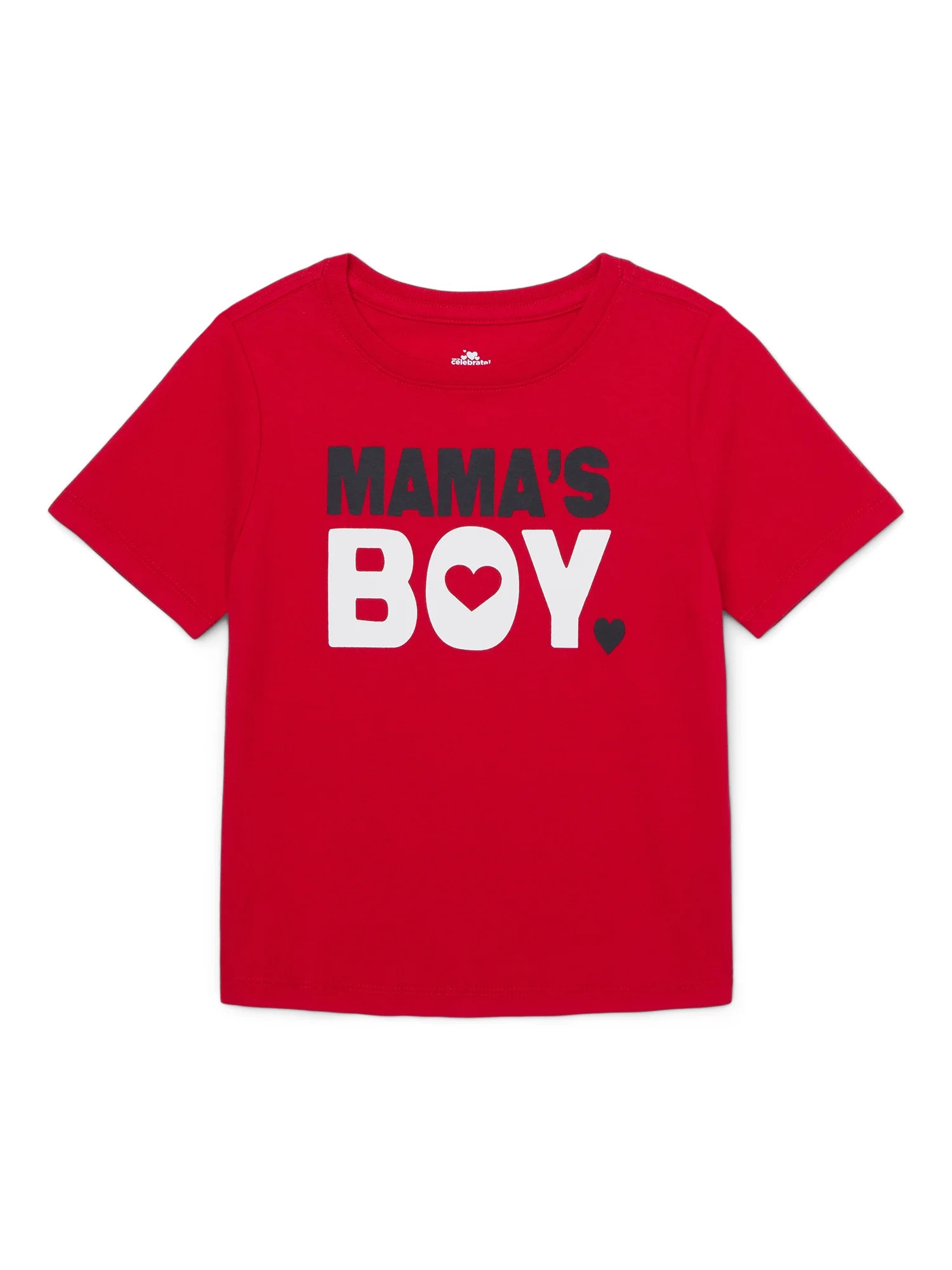 Way To Celebrate Toddler Boy Valentine's Day Short Sleeve Graphic T-Shirt, Sizes 12M-5T | Walmart (US)
