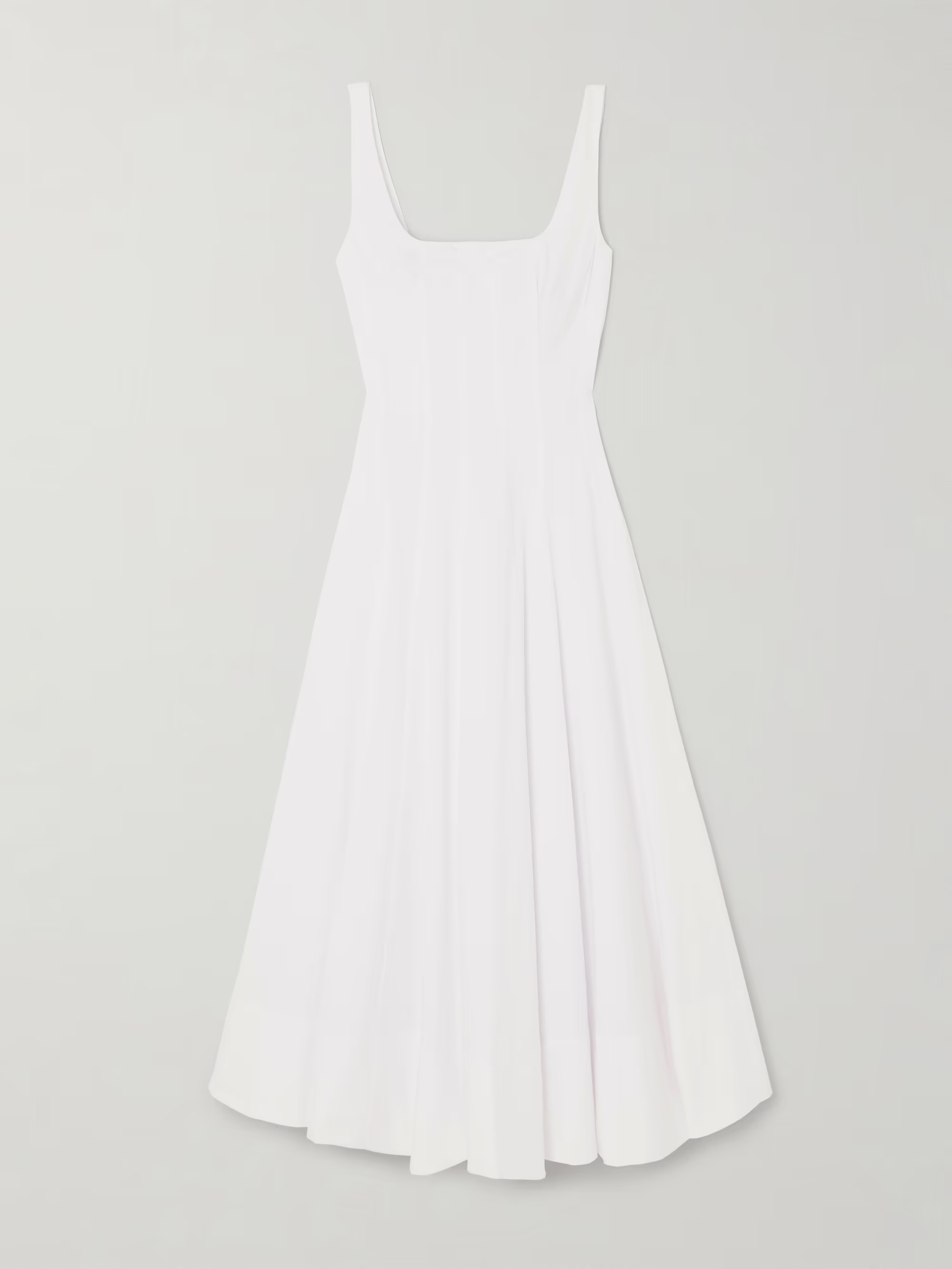 Wells pleated stretch-cotton poplin midi dress | NET-A-PORTER (UK & EU)