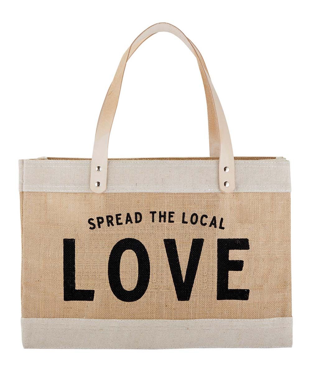 Santa Barbara Design Studio Totebags - Brown 'Spread Local Love' Market Tote | Zulily